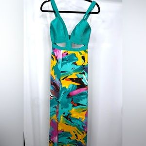 Maxi Dress with Cut Outs